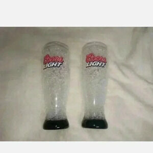 Two Vintage Coors Light Tall Cups Made In Taiwan